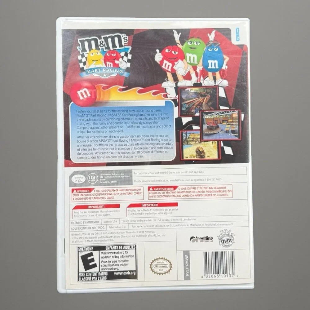 M&M's‎ Kart Racing (Nintendo Wii, 2007) Complete In Box CIB Works Tested